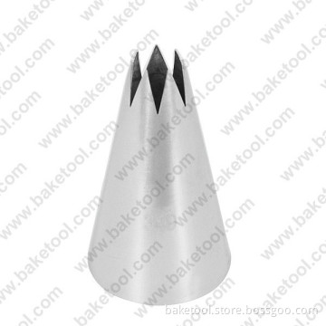Stainless steel cake decorating medium open star pastry nozzle #349